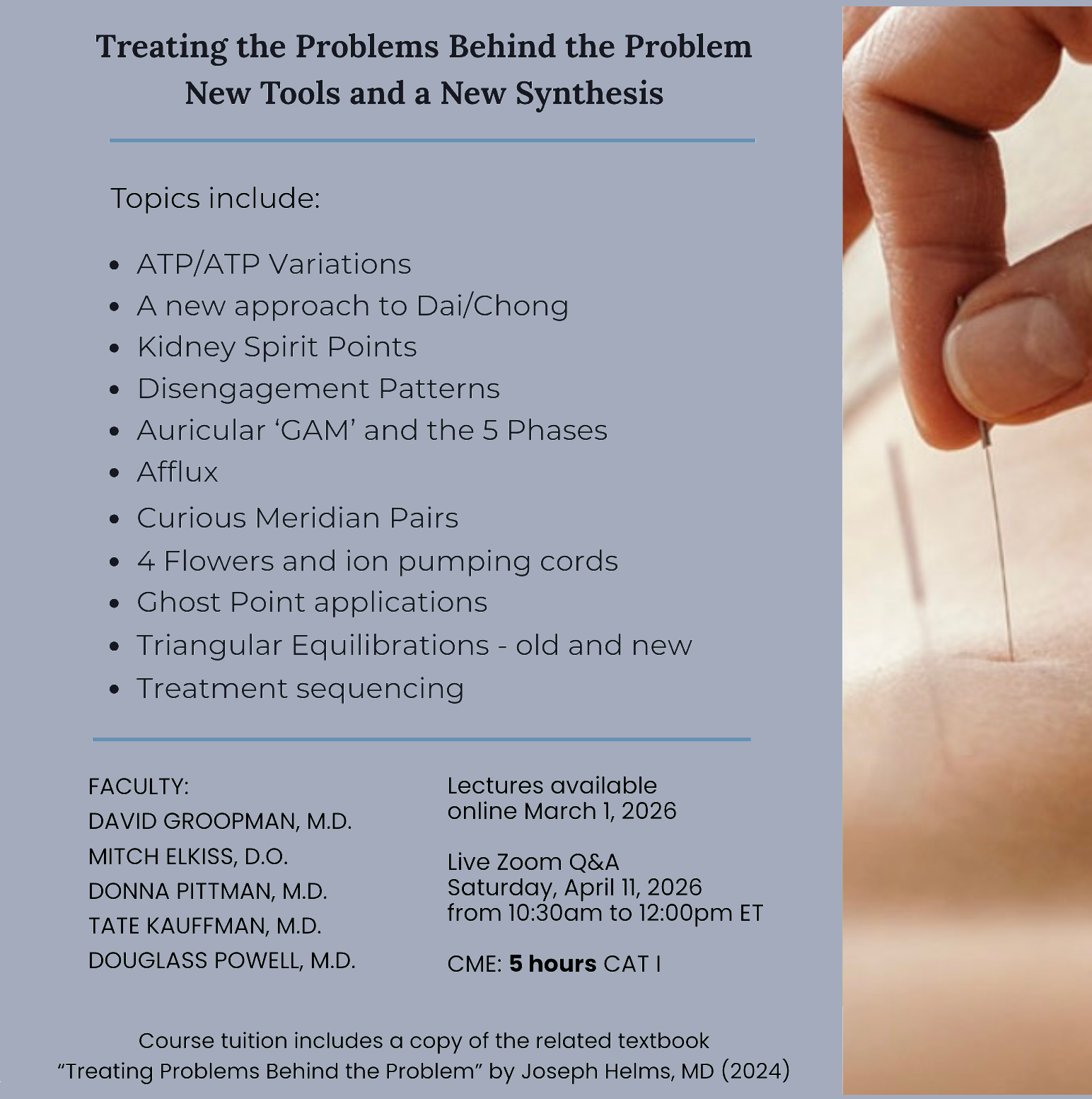 Problems Behind the Problem One Sheet_recolored_purple2 Intersection of Medical Acupuncture and Neurology